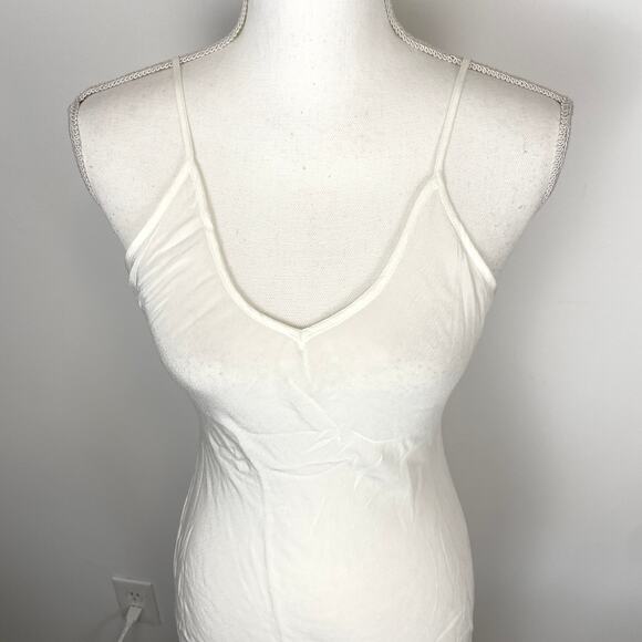 St. Roche Spaghetti Strap Midi Dress Slip In White Size 10 New - Picture 3 of 14